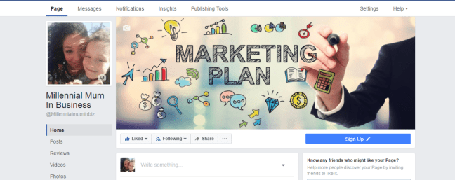 Millennial mum facebook page